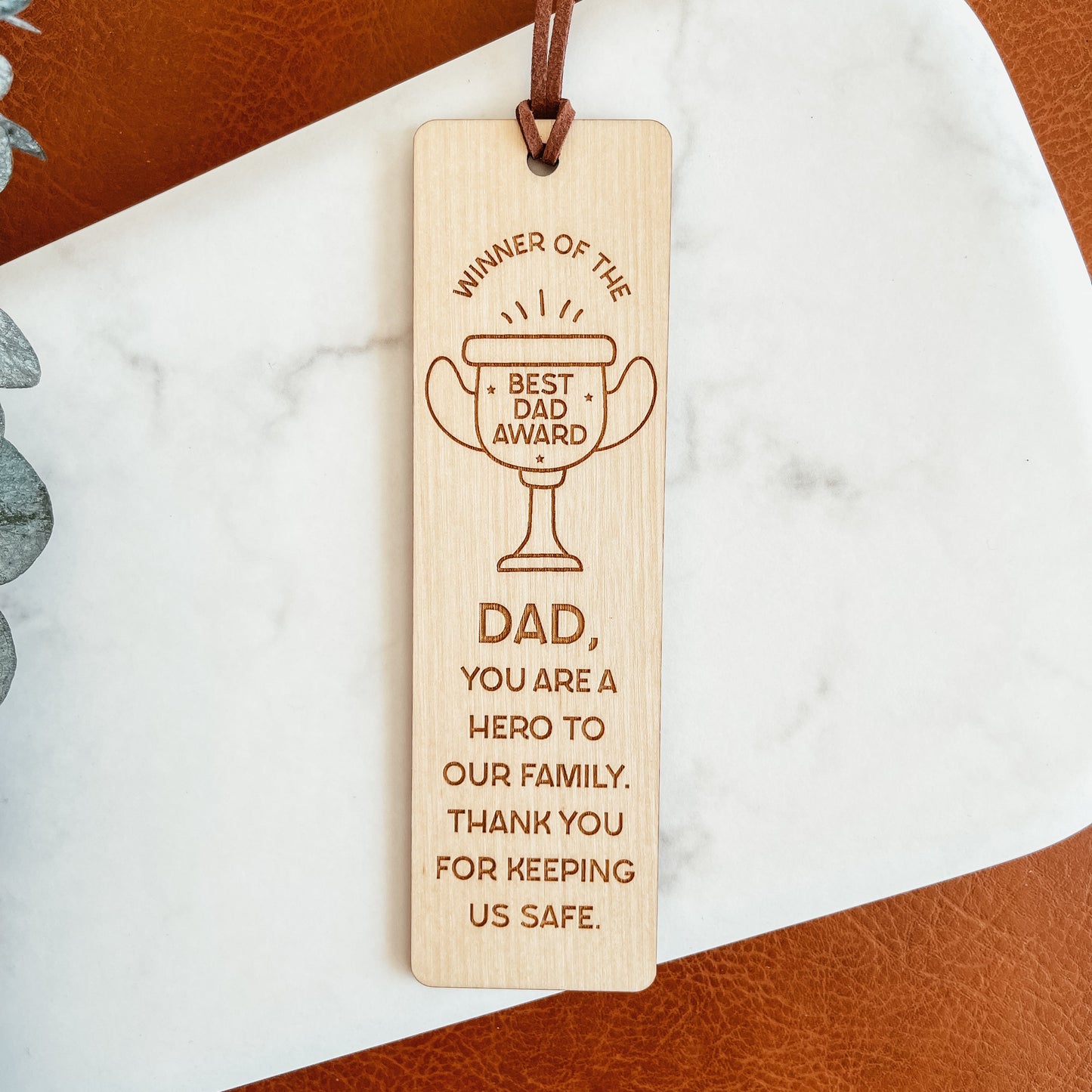 Best Dad Award Bookmark