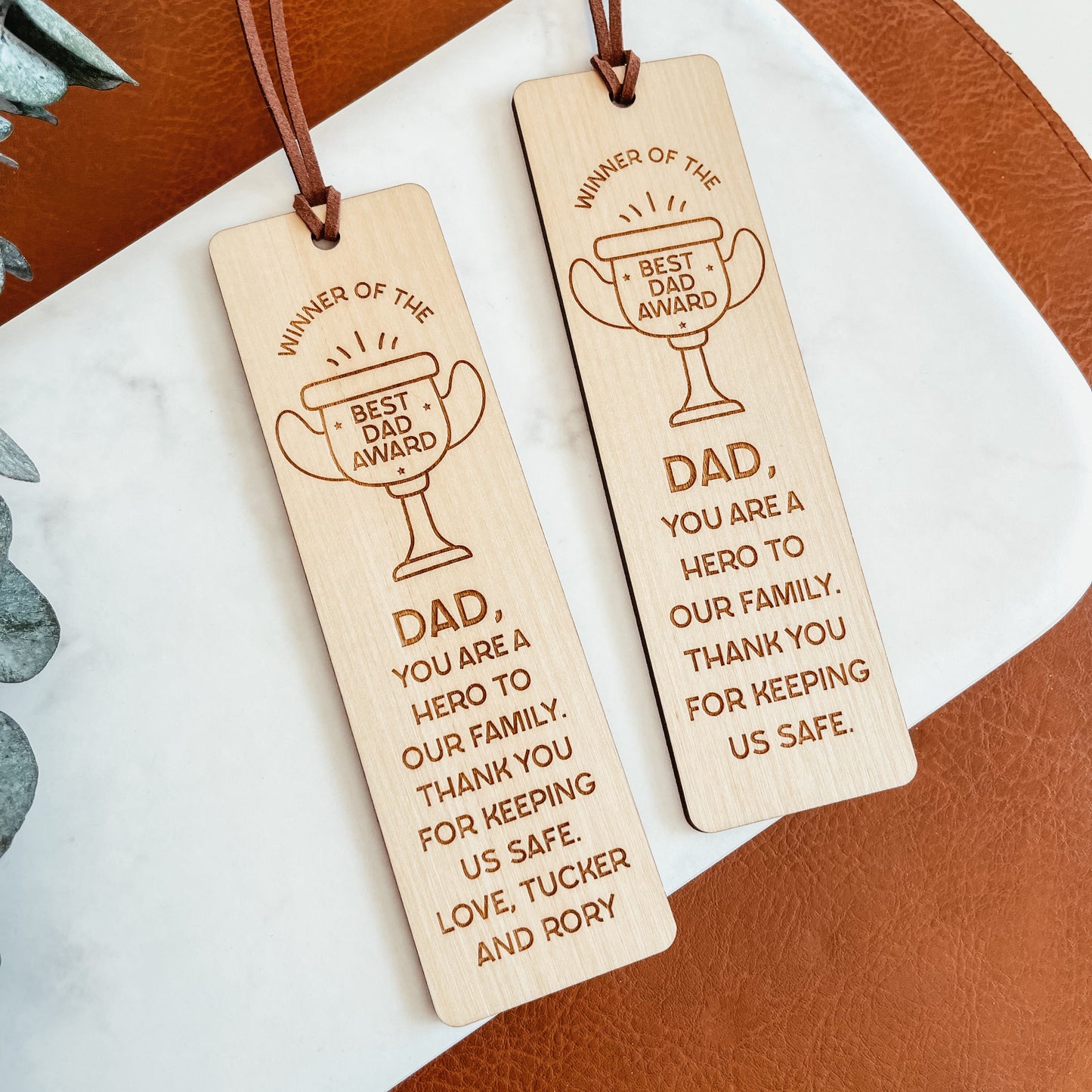 Best Dad Award Bookmark