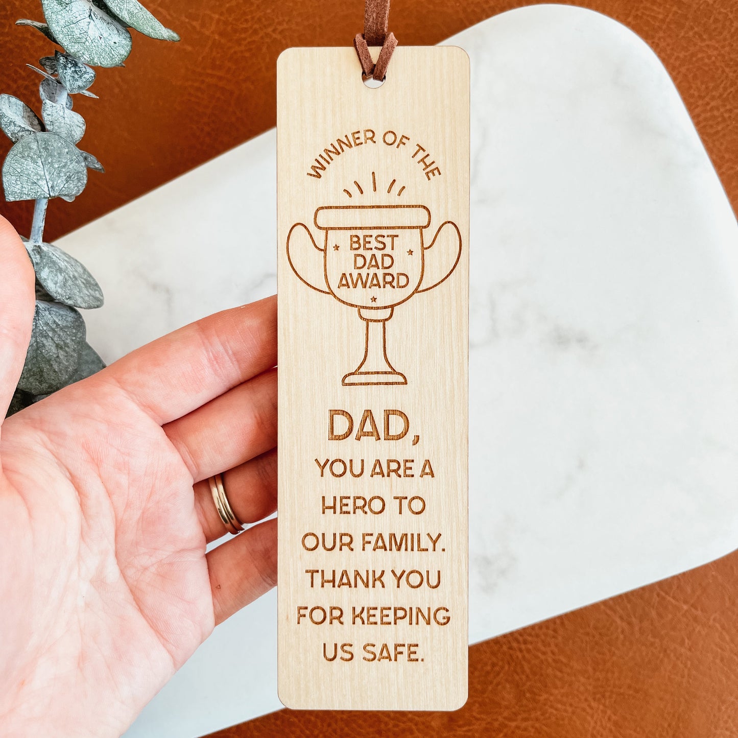 Best Dad Award Bookmark