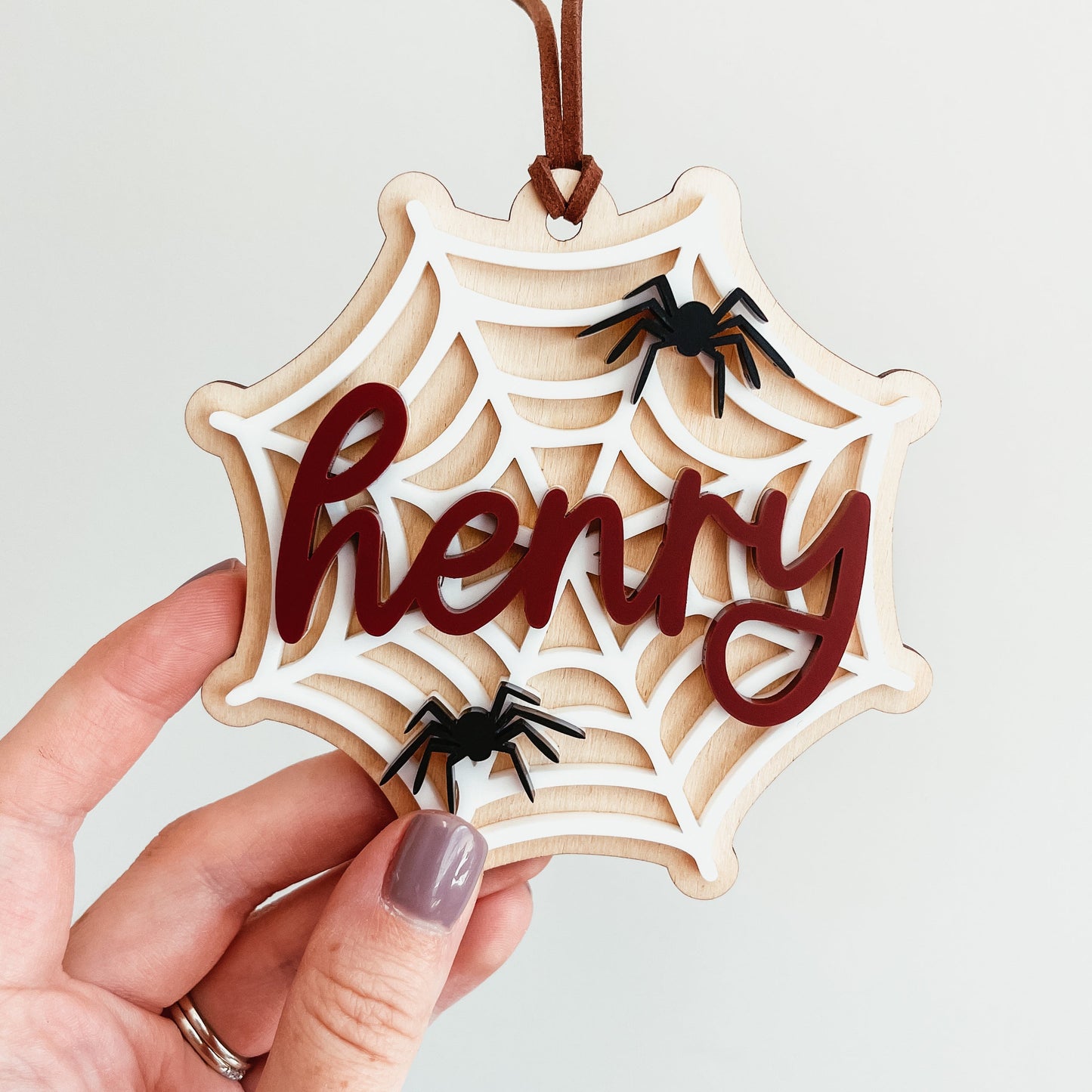 3D Spider Web Tag