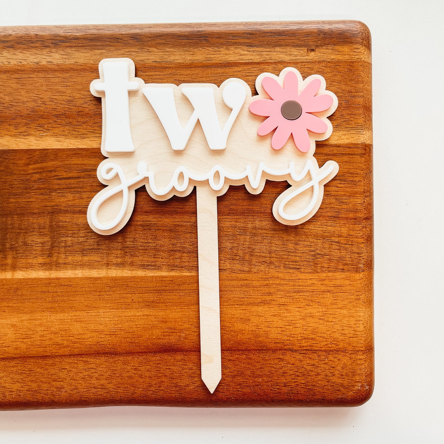 Two Groovy Cake Topper