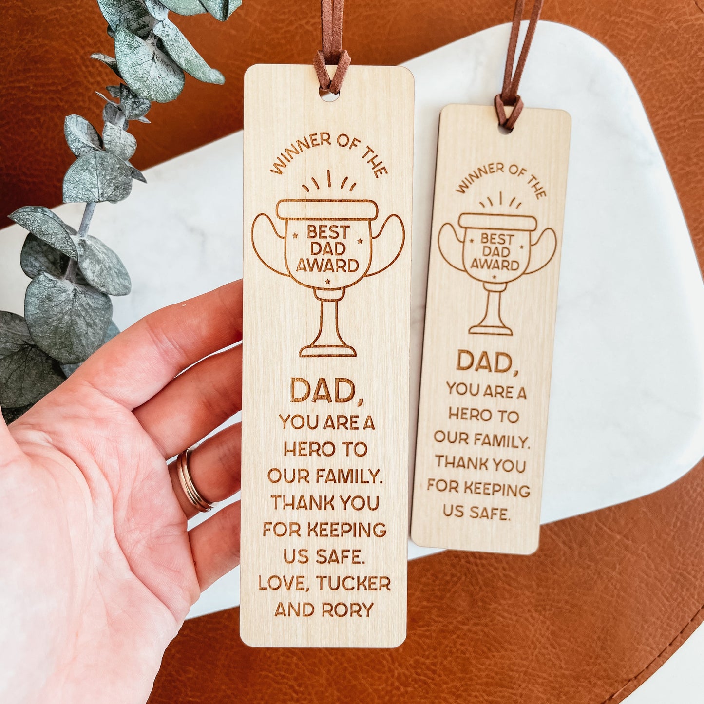Best Dad Award Bookmark