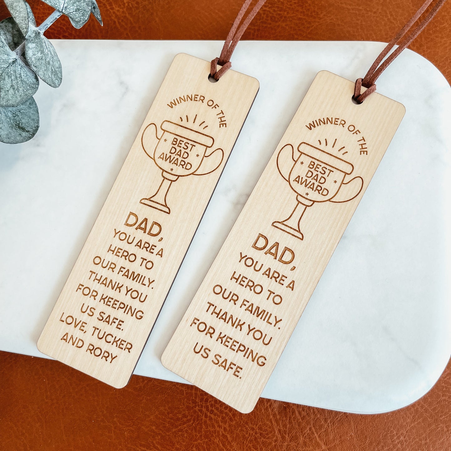 Best Dad Award Bookmark