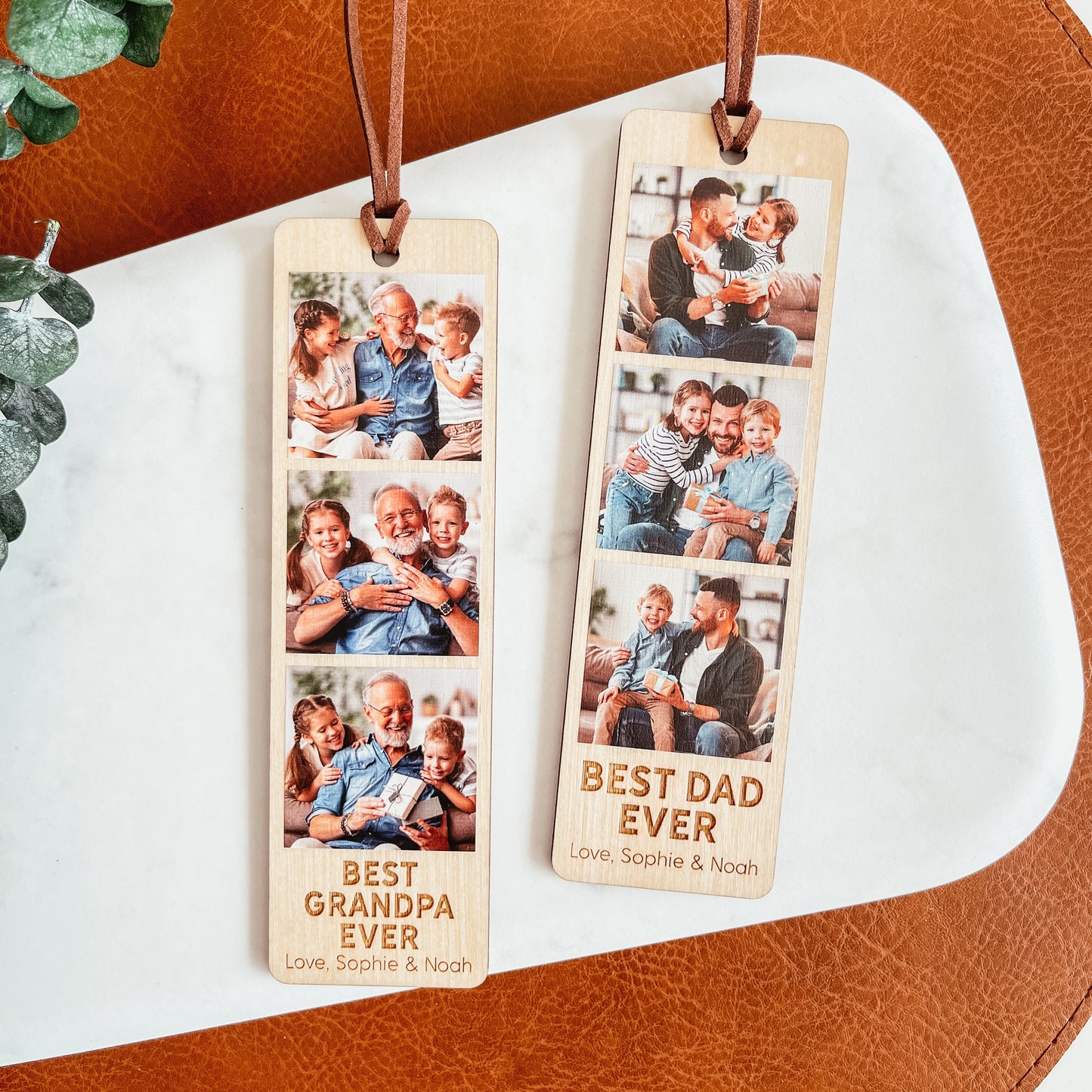 Custom Photostrip Bookmark | V2 Block Font
