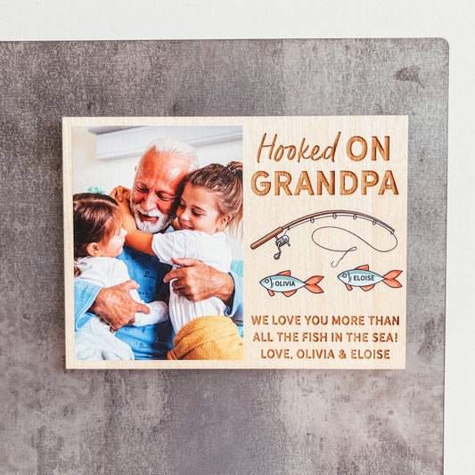 Wooden Photo Magnet | Hooked On