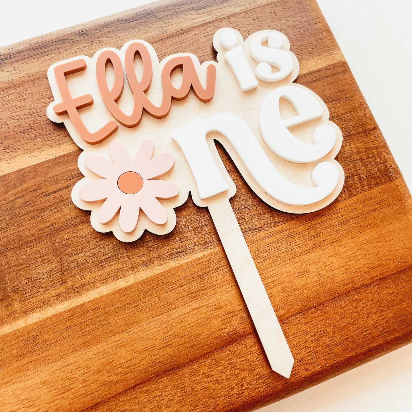 Custom One Daisy Cake Topper
