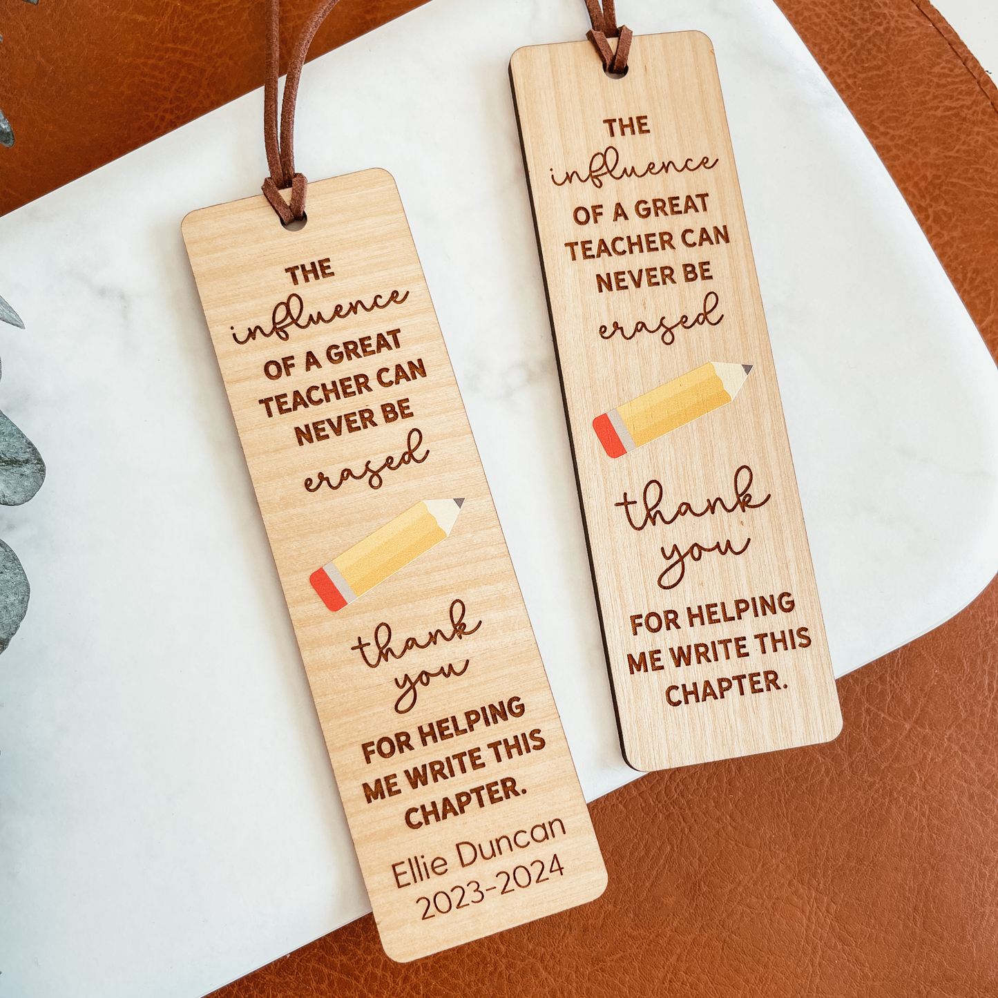 Custom Teacher Bookmark - The Influence Of A Great Teacher