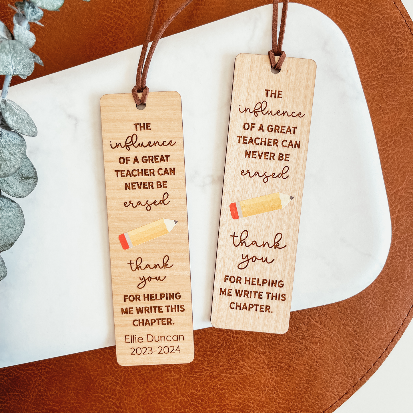 Custom Teacher Bookmark - The Influence Of A Great Teacher