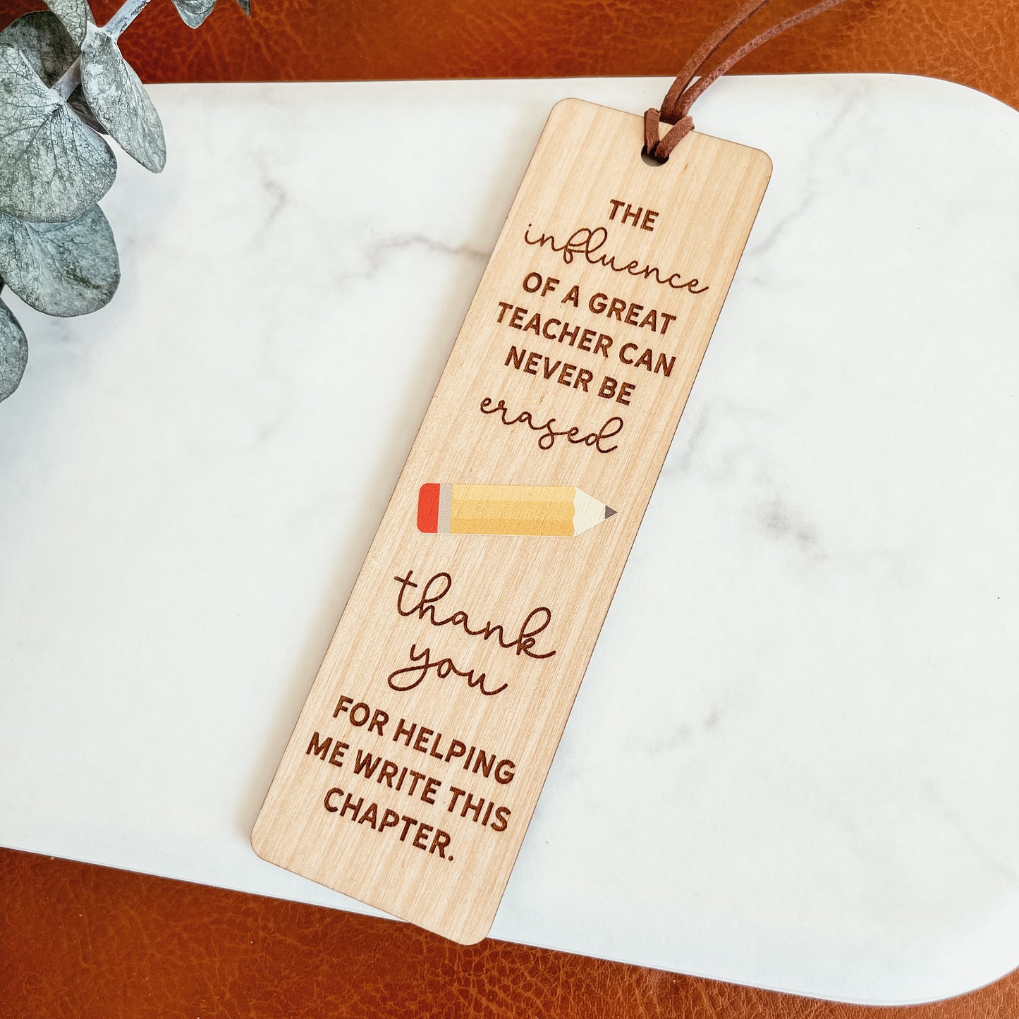 Custom Teacher Bookmark - The Influence Of A Great Teacher