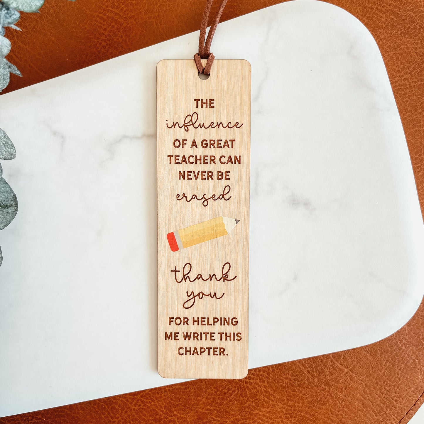 Custom Teacher Bookmark - The Influence Of A Great Teacher