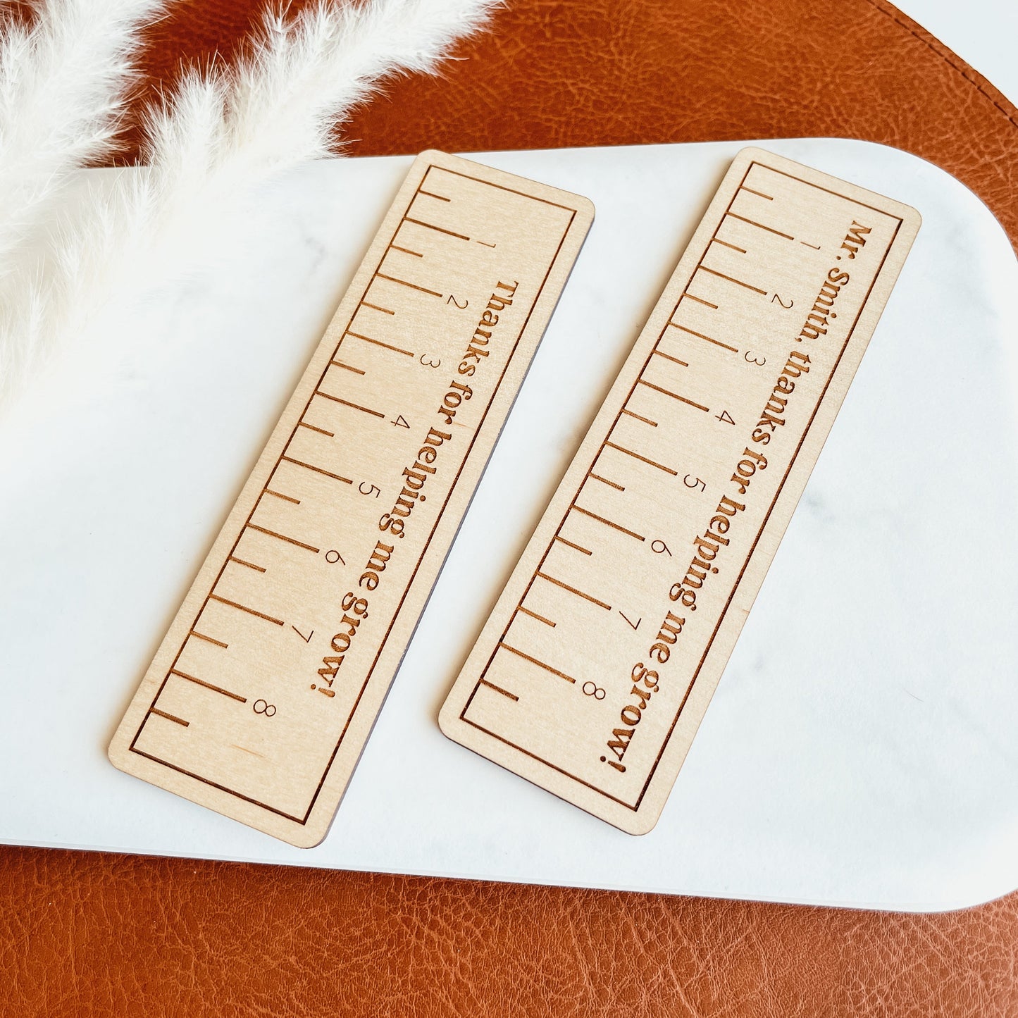 Custom Teacher Bookmark - Ruler